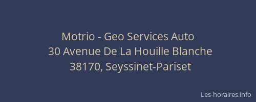 Motrio - Geo Services Auto