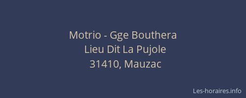 Motrio - Gge Bouthera