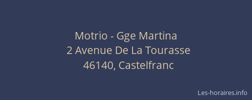 Motrio - Gge Martina