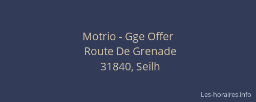 Motrio - Gge Offer