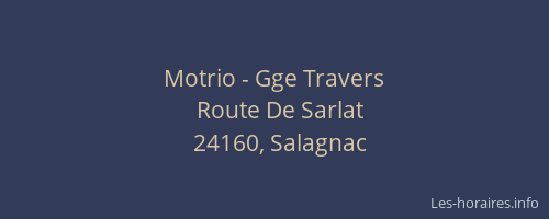 Motrio - Gge Travers
