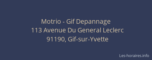 Motrio - Gif Depannage
