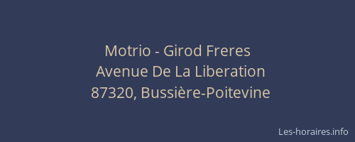 Motrio - Girod Freres