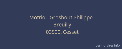 Motrio - Grosbout Philippe