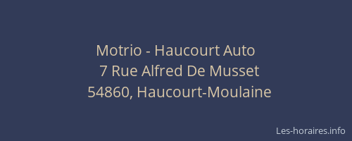 Motrio - Haucourt Auto