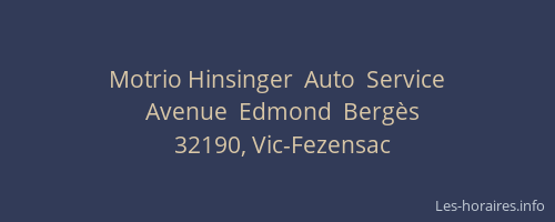 Motrio Hinsinger  Auto  Service