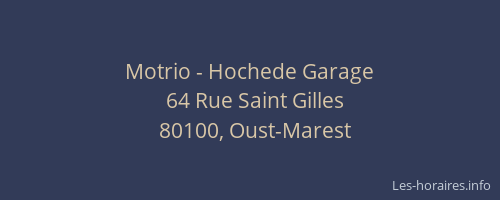 Motrio - Hochede Garage