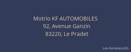 Motrio KF AUTOMOBILES