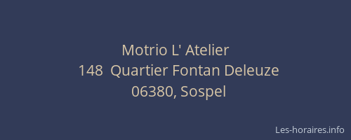 Motrio L' Atelier