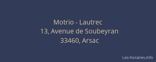 Motrio - Lautrec