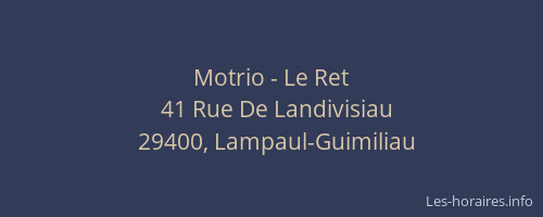 Motrio - Le Ret