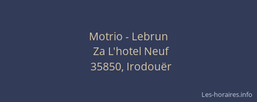 Motrio - Lebrun