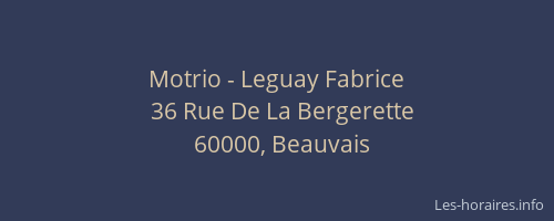 Motrio - Leguay Fabrice