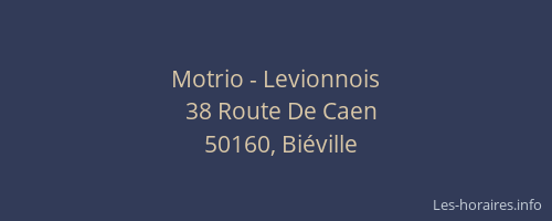 Motrio - Levionnois