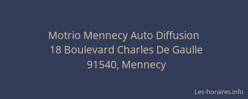 Motrio Mennecy Auto Diffusion