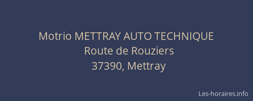 Motrio METTRAY AUTO TECHNIQUE