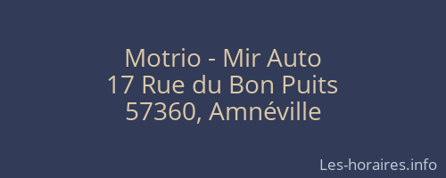 Motrio - Mir Auto