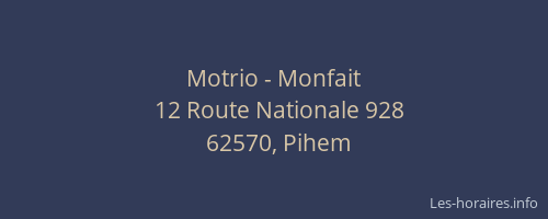 Motrio - Monfait
