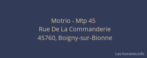 Motrio - Mtp 45
