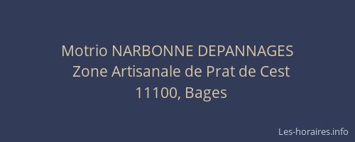 Motrio NARBONNE DEPANNAGES