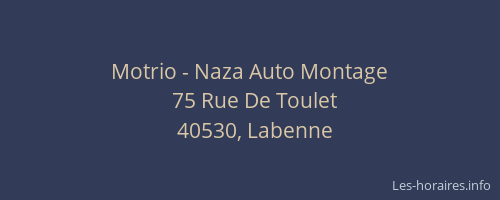 Motrio - Naza Auto Montage