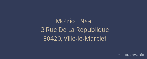 Motrio - Nsa