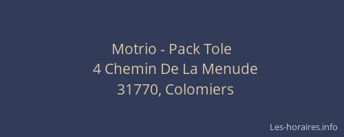 Motrio - Pack Tole