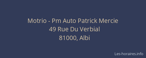 Motrio - Pm Auto Patrick Mercie