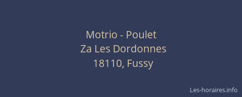Motrio - Poulet
