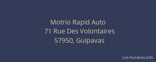 Motrio Rapid Auto