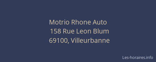 Motrio Rhone Auto