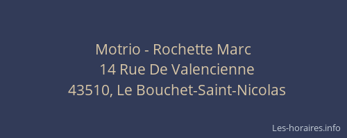 Motrio - Rochette Marc
