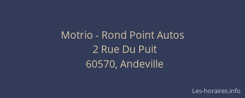 Motrio - Rond Point Autos