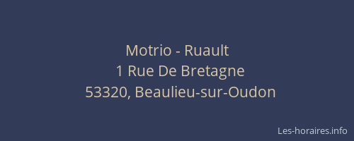 Motrio - Ruault