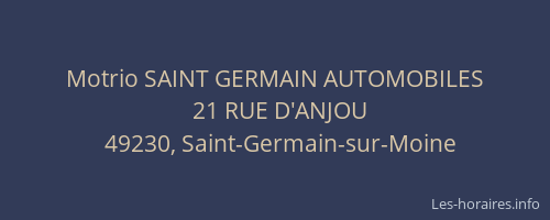 Motrio SAINT GERMAIN AUTOMOBILES