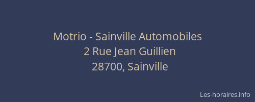 Motrio - Sainville Automobiles