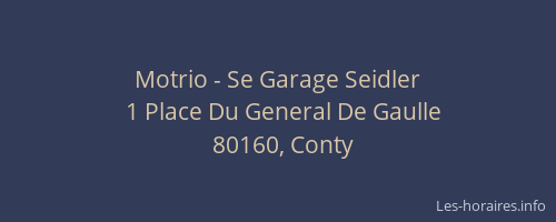 Motrio - Se Garage Seidler
