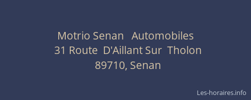 Motrio Senan   Automobiles