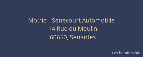 Motrio - Senecourt Automobile