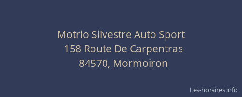 Motrio Silvestre Auto Sport