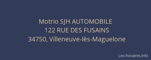Motrio SJH AUTOMOBILE