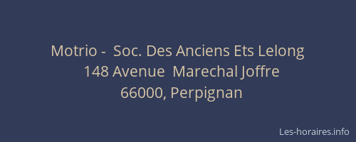 Motrio -  Soc. Des Anciens Ets Lelong