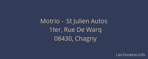 Motrio -  St Julien Autos