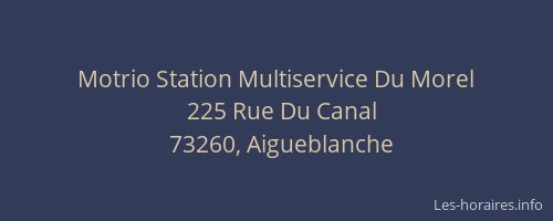 Motrio Station Multiservice Du Morel