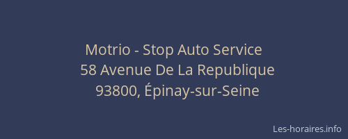 Motrio - Stop Auto Service