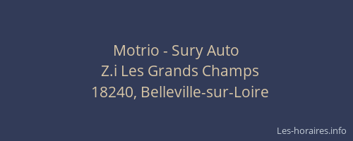 Motrio - Sury Auto