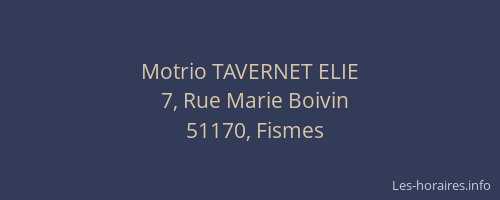 Motrio TAVERNET ELIE