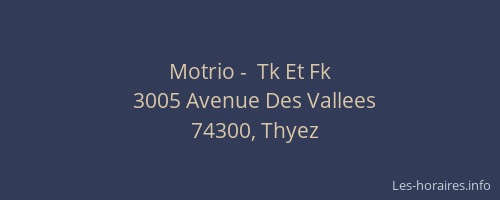 Motrio -  Tk Et Fk
