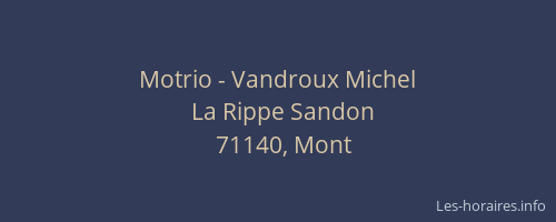Motrio - Vandroux Michel