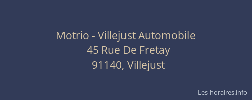Motrio - Villejust Automobile